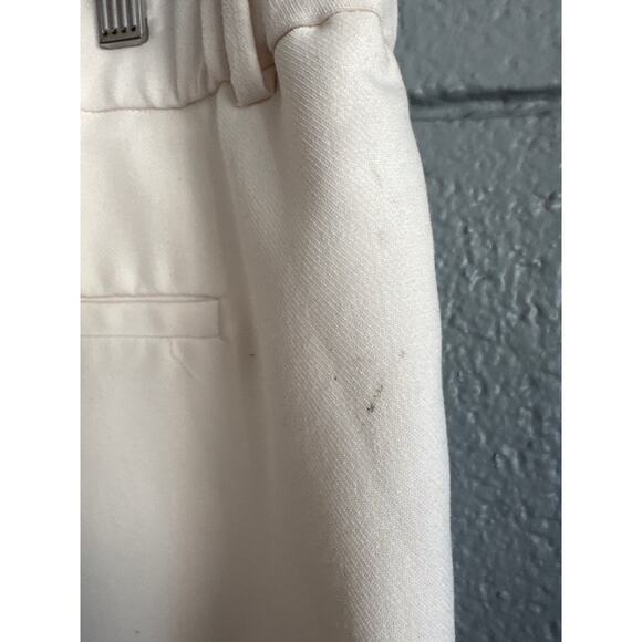 Women's Abercrombie & Fitch Mid Rise Tailored Straight Pant size 18L in Cream - Picture 4 of 6